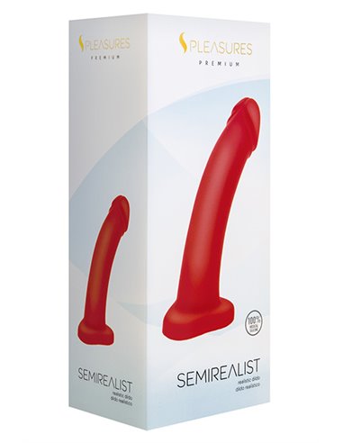Semirealist Realistic Dildo Red