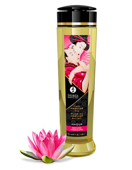Shunga Massage Oil Amour - Dulce de Loto