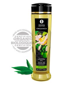 Shunga Massage Oil Green Tea - T? Verde Ex?tico