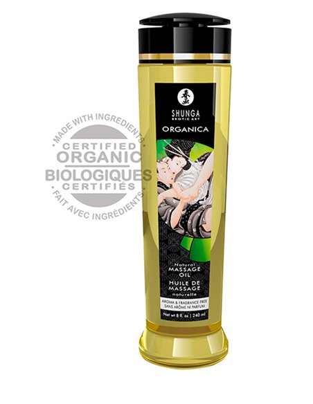 Shunga Massage Oil Natural - Sin Aroma y sin Sabor