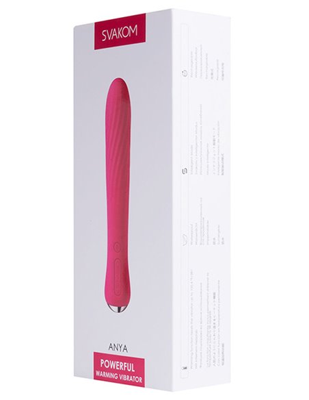Vibrador flexible y recargable SVAKOM Anya Plum Red