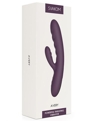 Vibrador Doble estimulación SVAKOM - AVERY LILAC
