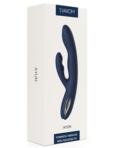 Vibrador Doble Estimulación SVAKOM AYLIN DARK BLUE