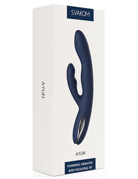 Vibrador Doble Estimulación SVAKOM AYLIN DARK BLUE