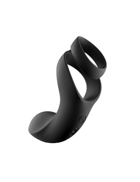 Anillo doble para el pene con vibración SVAKOM BENEDICT BLACK
