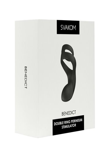 Anillo doble para el pene con vibración SVAKOM BENEDICT BLACK