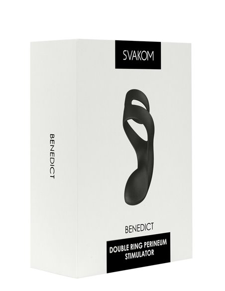 Anillo doble para el pene con vibración SVAKOM BENEDICT BLACK