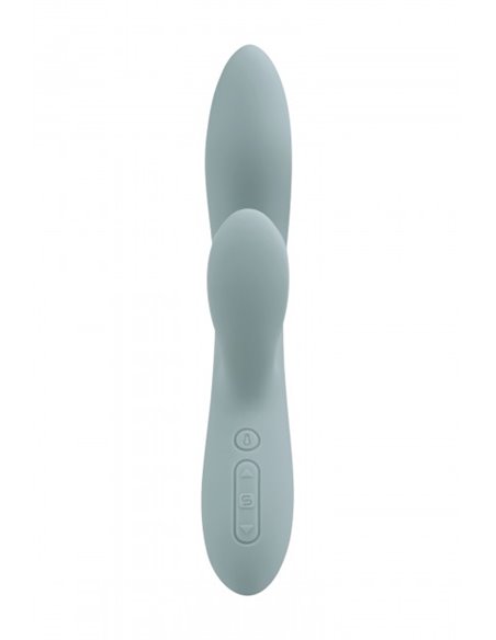 Vibrador de doble estimulación SVAKOM CHIKA TURQUOISE GREY