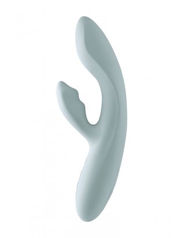 Vibrador de doble estimulación SVAKOM CHIKA TURQUOISE GREY