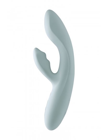 Vibrador de doble estimulación SVAKOM CHIKA TURQUOISE GREY