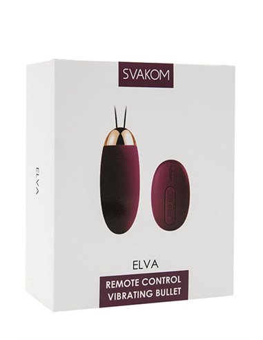 Huevo Vibrador con Mando SVAKOM ELVA VIOLET