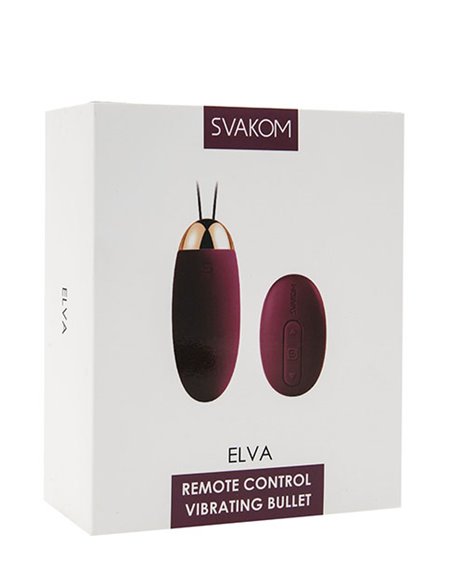 Huevo Vibrador con Mando SVAKOM ELVA VIOLET