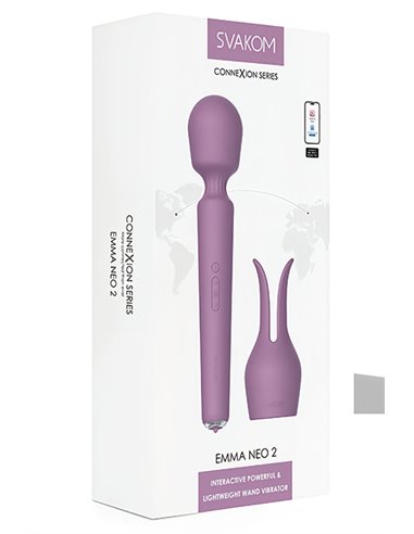 Vibrador Wand Con Extensión y Calentador SVAKOM Emma Neo 2