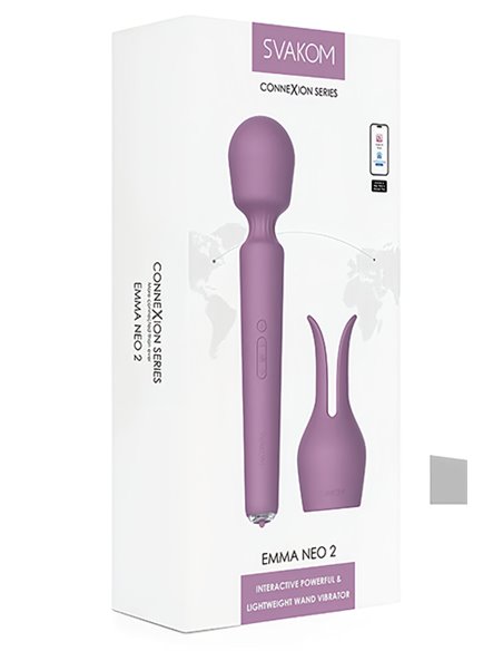 Vibrador Wand Con Extensión y Calentador SVAKOM Emma Neo 2