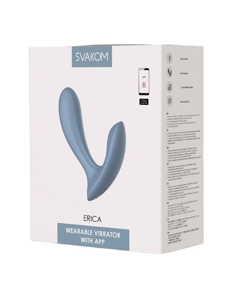 Vibrador Masajeador SVAKOM ERICA DUSTY BLUE