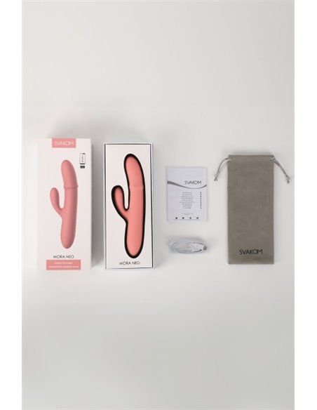 Vibrador de doble estimulación MORA NEO PEACH PINK
