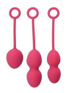 Kit de 3 bolas chinas SVAKOM NOVA PLUM RED