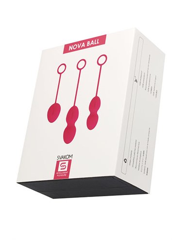 Kit de 3 bolas chinas SVAKOM NOVA PLUM RED