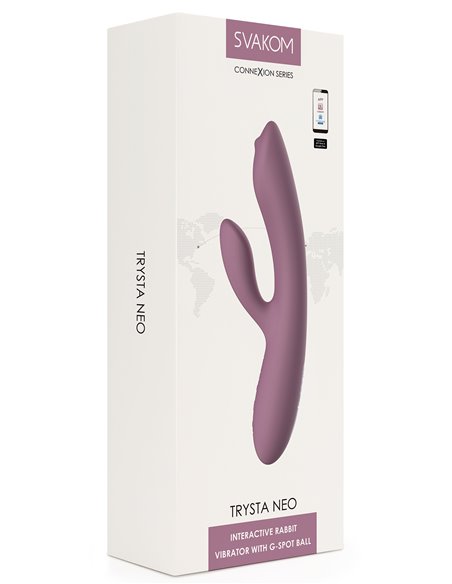 Vibrador Doble Estimulación SVAKOM TRYSTA NEO ROMANTIC ROSE