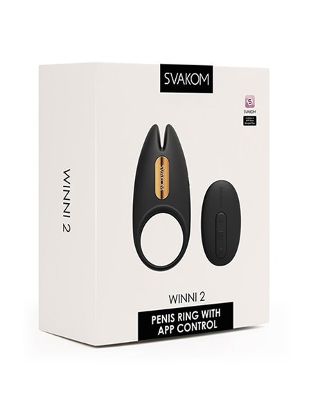 Anilla vibradora Pene Control Remoto SVAKOM WINNI 2