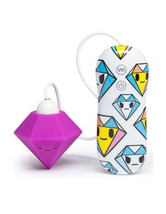 tokidoki 7 Function Silicone Purple Diamond Clitoral Vibrator