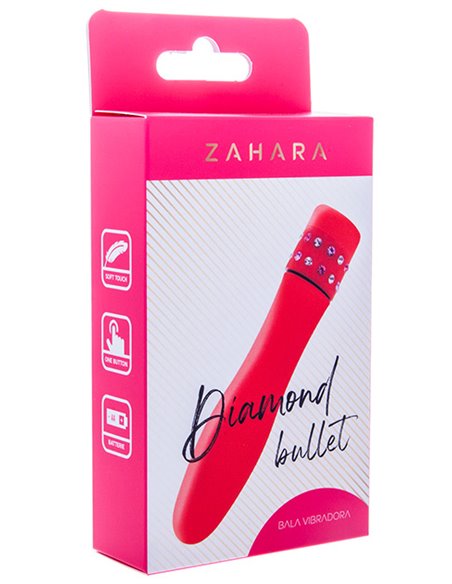 Zahara Diamond Vibrator Red