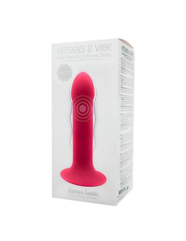 Dildo Doble Densidad Vibración Hitsens 2 M Rosa