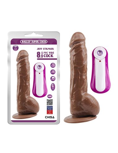 Vibrador Jeff Stryker 8.9 Marron