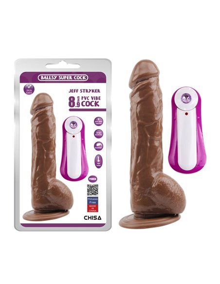 Vibrador Jeff Stryker 8.9 Marron