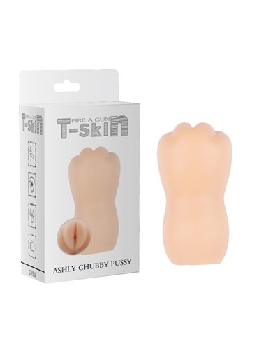 Masturbador Ashly Chubby Vagina T-Skin 13.3 cm Natural