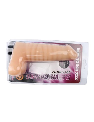Vibrador No.02 T-Skin 7.5 Natural