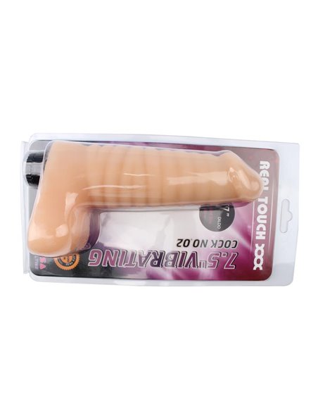 Vibrador No.02 T-Skin 7.5 Natural