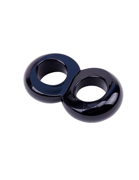 Anillo para el Pene Doble Duo Cock 8 Negro