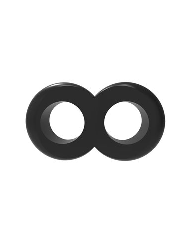 Anillo para el Pene Doble Duo Cock 8 Negro
