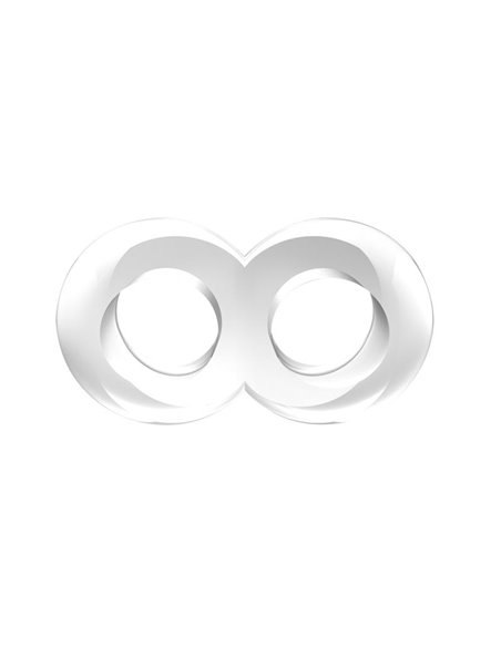 Anillo para el Pene Doble Duo Cock 8 Transparente