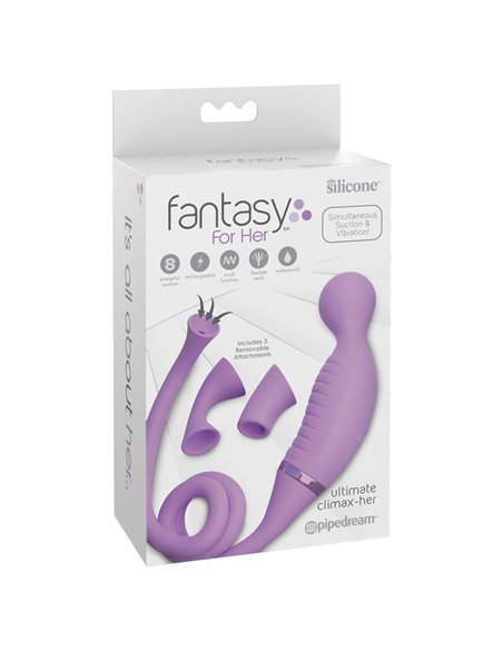Climax-Her Vibrador y Estimulador con 2 Cabezales