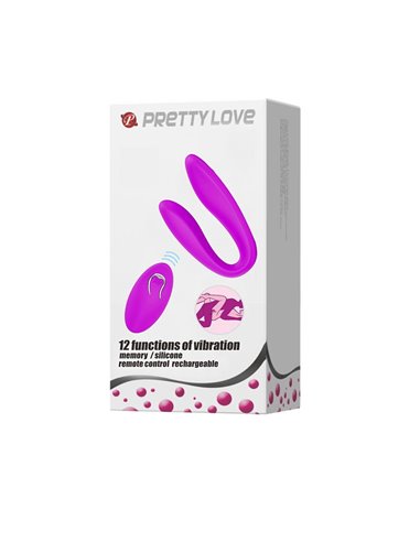 Estimulador de Parejas Control Remoto Rosa