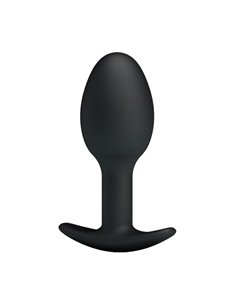 Plug Anal Silicona Negro con Bola