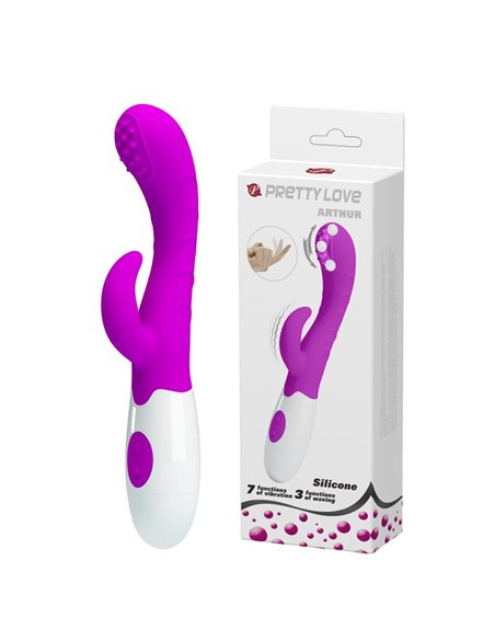 Vibrador Arthur con Movimiento Finger Púrpura