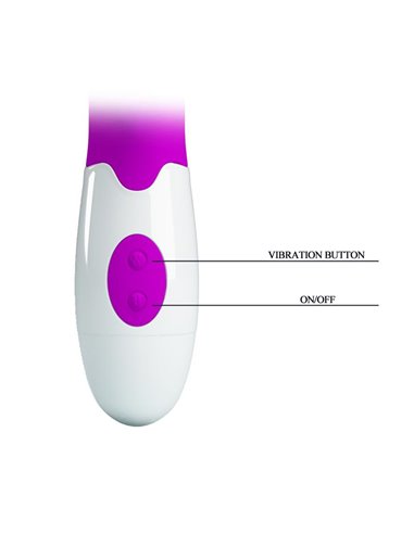 Vibrador Arthur con Movimiento Finger Púrpura