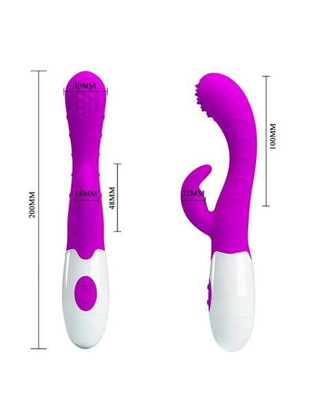 Vibrador Arthur con Movimiento Finger Púrpura