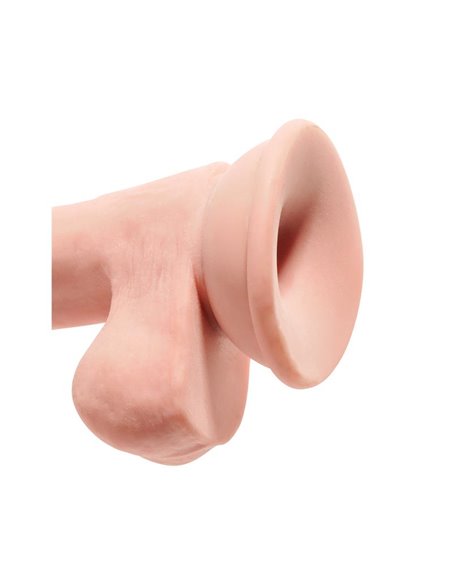 Dildo Triple Densidad con Testículos 6.5