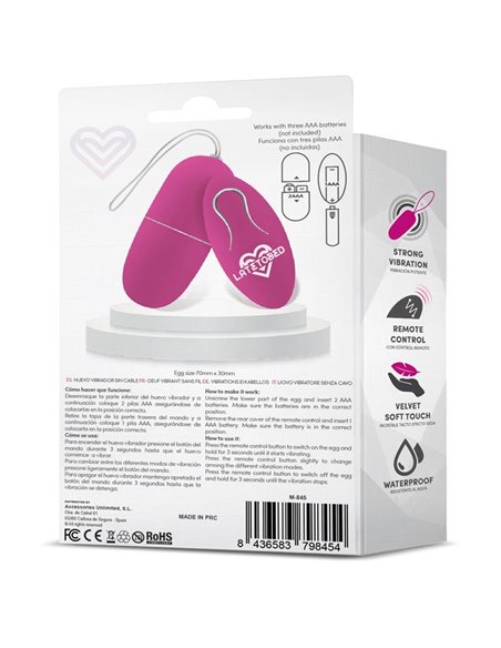 Ecopurple Huevo Vibrador con Control Remoto