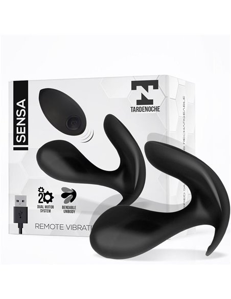 Sensa Estimulador Control Remoto USB SIlicona Líquida Negro