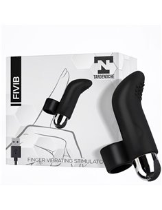 Fivib Estimulador de Dedo USB Silicona Negro