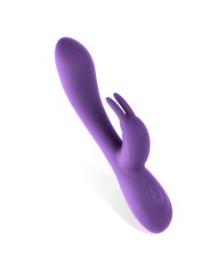 Mauve Vibrador Unibody Silicona Líquida USB Púrpura 2