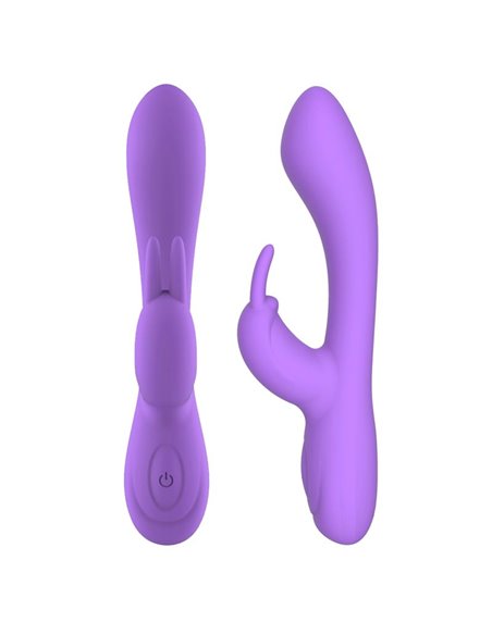 Mauve Vibrador Unibody Silicona Líquida USB Púrpura