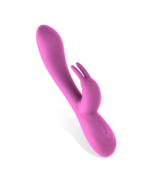 Mauve Vibrador Unibody Silicona Líquida USB Rosa