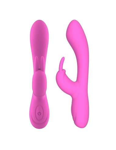 Mauve Vibrador Unibody Silicona Líquida USB Rosa