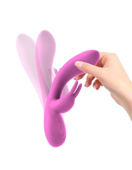 Mauve Vibrador Unibody Silicona Líquida USB Rosa